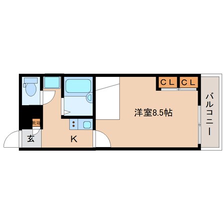 九条駅 徒歩3分 1階の物件間取画像